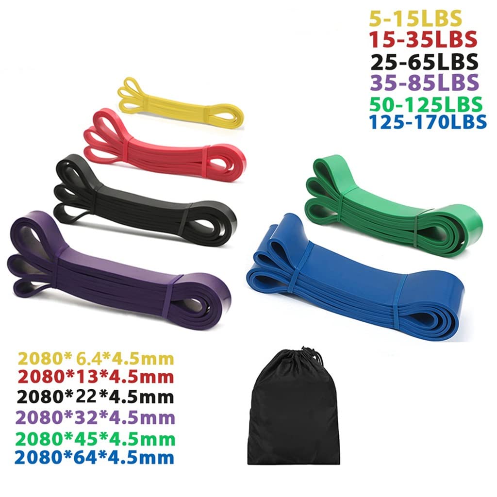 Resistance Band Gym Rubber Workout Elastic Exercise Cycle Strength Fitness Equipment Training Extender Unisex