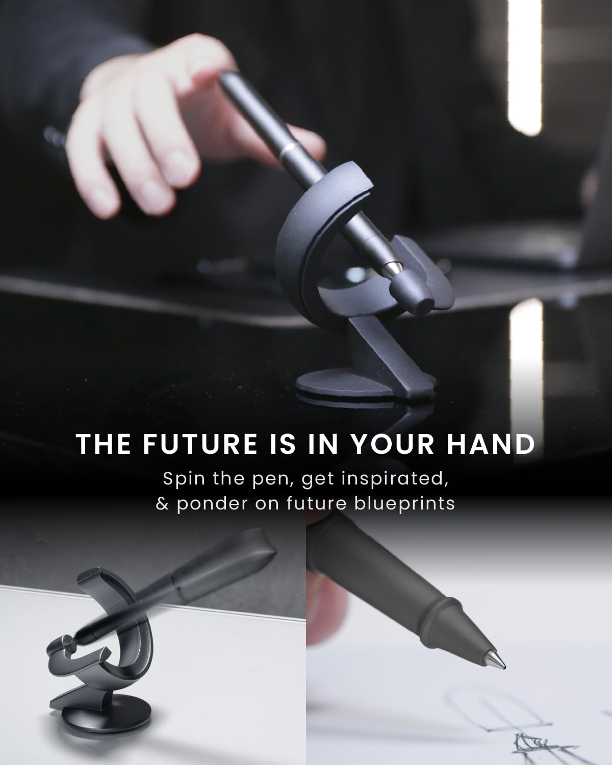 novium Hoverpen Future Edition Rollerball Pen (Black) : Amazon.sg
