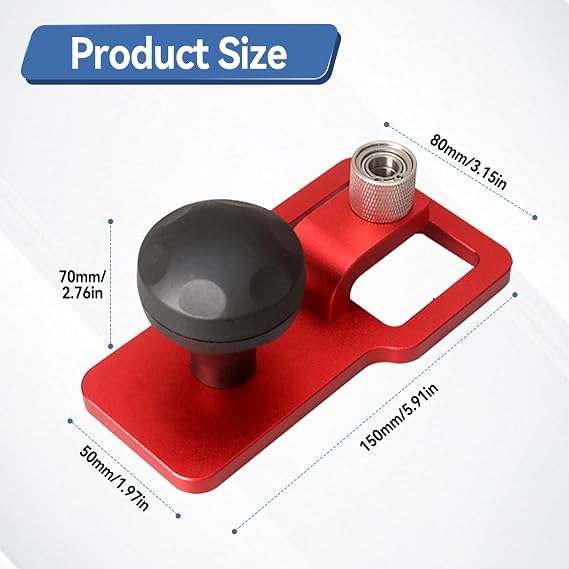 Desktop Vertical Drill Positioner, Precision Vertical Drilling Guide Set Drill Guide for Straight Holes Portable Straight Hole Positioning Guides for Cabinet Handmade Projects Crafting (20mm)