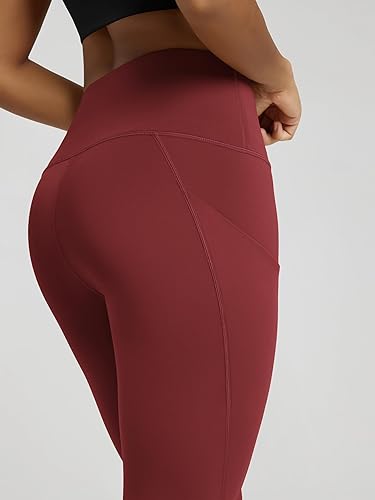 Miniatura 669 de ODODOS - Leggings tipo capri de mujer, no se traslucen y modelan el abdomen, con cintura alta y bolsillos; para hacer yoga, atletismo, ejercicio