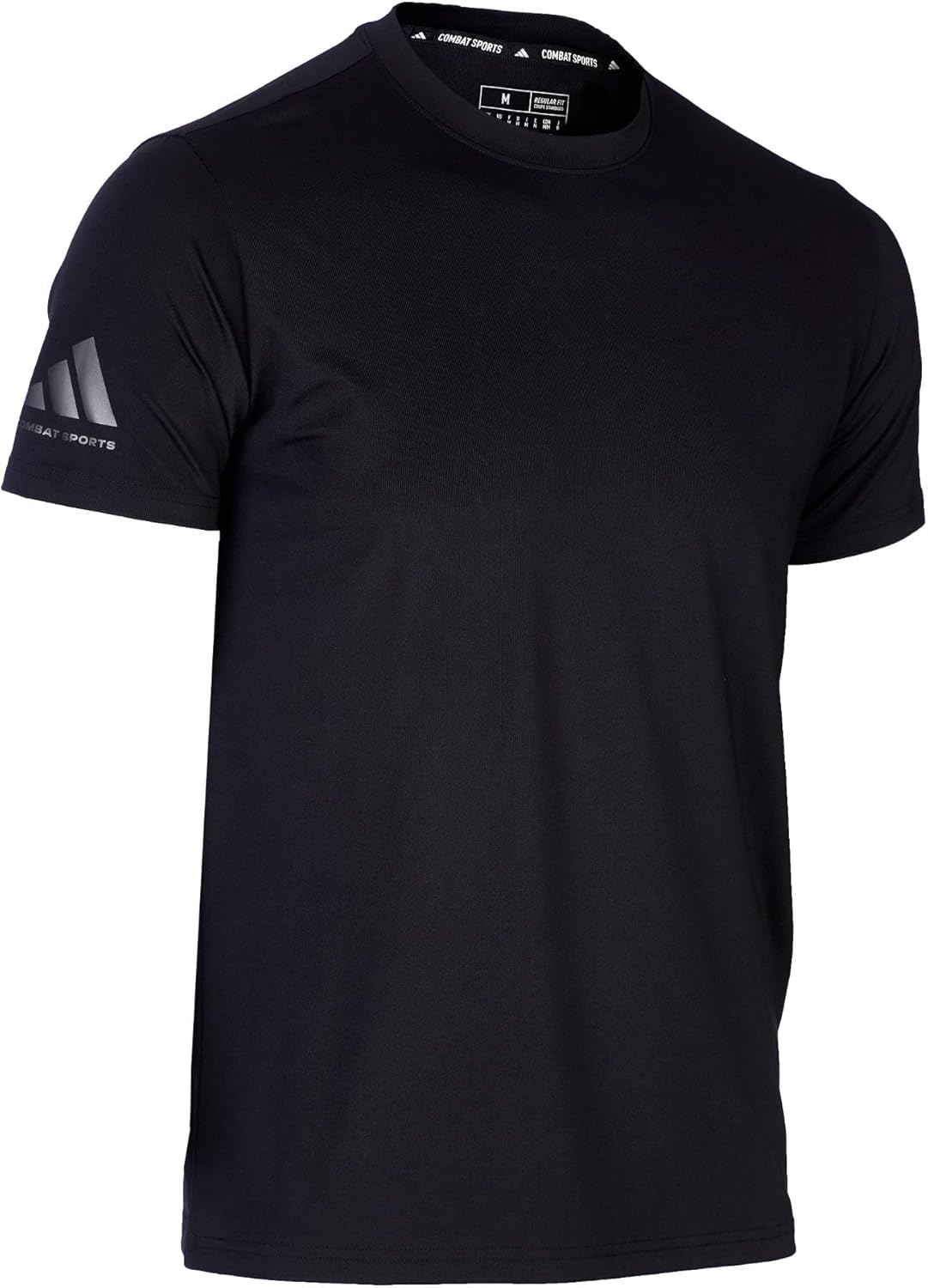 adidas Combat Sports Performance Dri Fit Athletic T-Shirt for Adult - 100% Polyester - Black-3XL