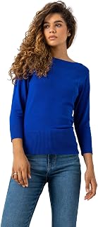Amazon.co.uk: Women's Jumpers - Blue 