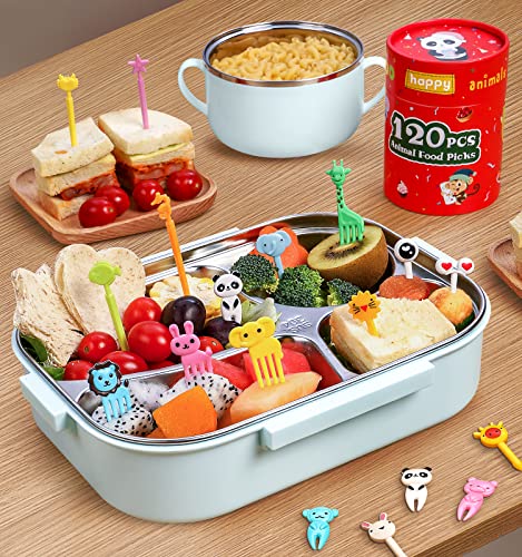 120Pcs Animal Food Picks For Kids, Vicuna R Toddler Food Picks Bpa-Free, Fun Kids Food Picks For Bento Box, Reusable Cute Fruit Toothpicks, Kids Lunch Accessories Decorations #TOP3