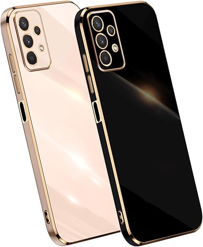 Miniatura 10 de Paquete de 2 fundas de teléfono para Samsung Galaxy A32 4G, carcasa galvanizada de silicona TPU para Samsung Galaxy A32 4G para hombres y mujeres, a