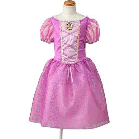 Amazon 国内販売正規品 ディズニープリンセス おしゃれドレス ラプンツェル 100cm 110cm キッズコスチューム おもちゃ