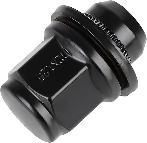 Miniatura 5 de 20 tuercas hexagonales M12x1.25 de 13/16 pulgadas (0.827 in), tuercas hexagonales negras de extremo cerrado para Armada Frontier NP300 NP300