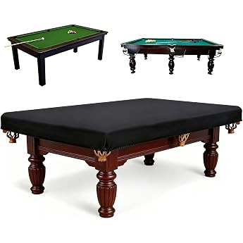 Tarqite Billiard Table Cover, 7 ft Billiard Table Cover with Drawstring, Protective Cover for Billiard Tables, Waterproof, Du