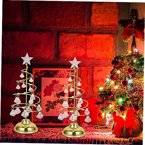MAGICLULU 3 Pecas Árvore De Natal Brilhante Árvore Sazonal De Cristal Lâmpada De Árvore De Natal Árv