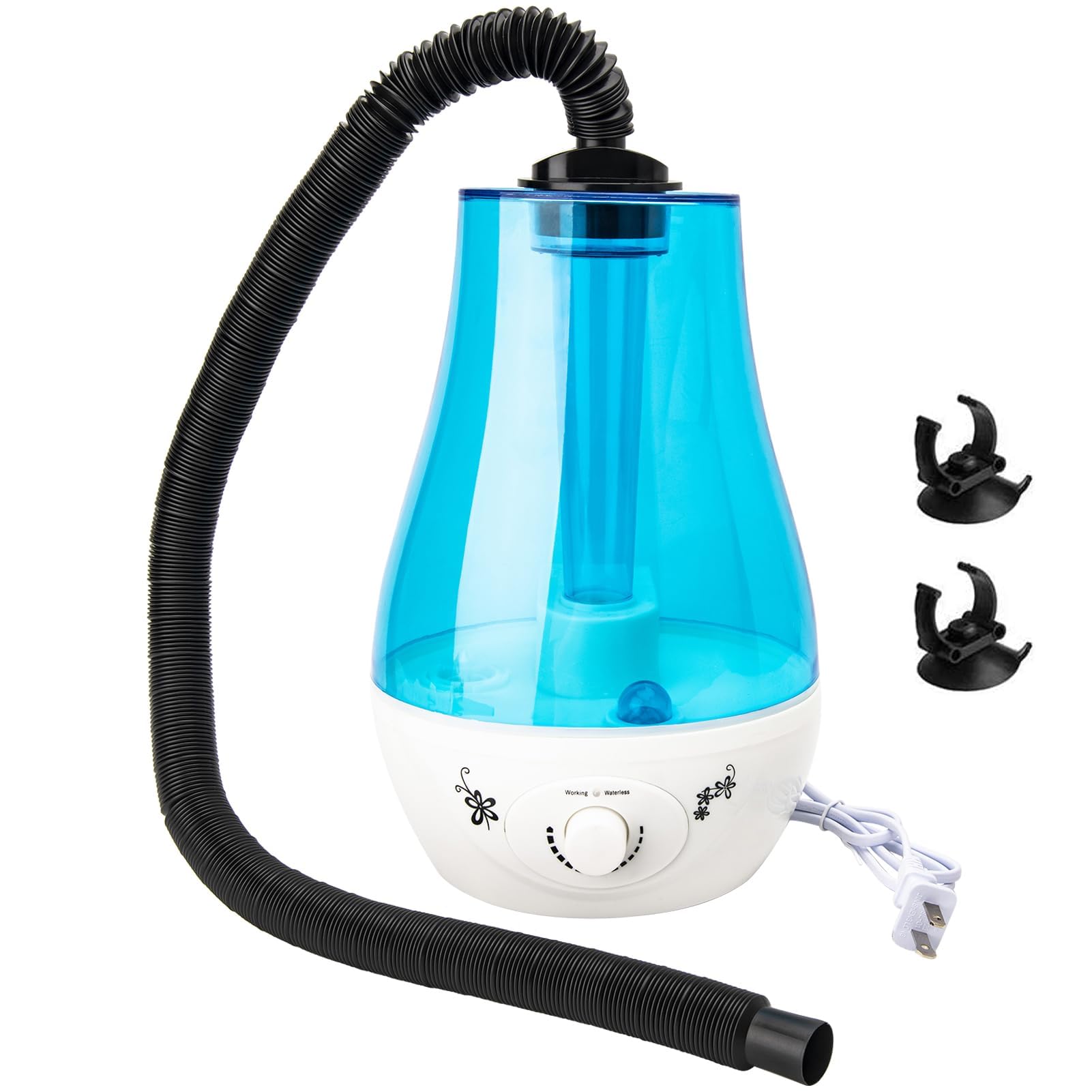 Azonee Reptile Fogger, Reptile Humidifiers, with 3L Visible Tank Reptile Mister Misting System for Reptiles, for Tortoise Habitat Chameleon Snake Amphibians