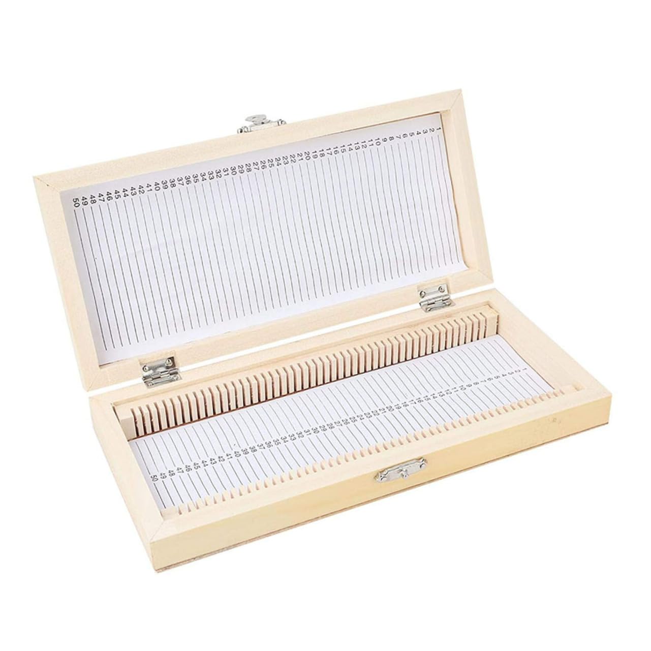 KICHOUSE Box Quality Slice Box Microscope Slide Storage Container Slide Holder Microscope Slide Storage System Pull Tail Game Case Slide Organizer Specimens Case Slide Case Wood