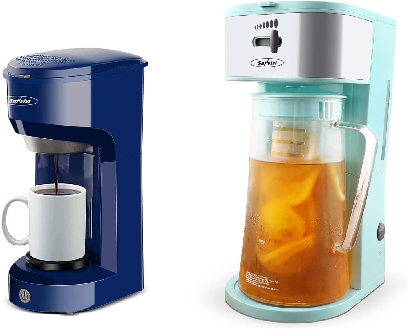 SUNVIVI OUTDOOR Single Serve Coffee Maker + Macaron Green