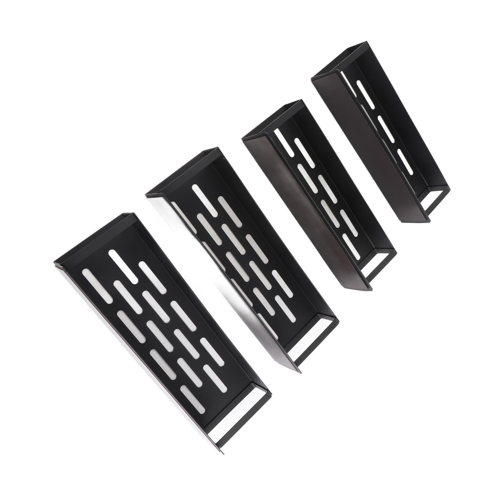 Gonetre Estante de Almacenamiento Lateral para Frigorífico, Estante de Especias de Hierro Magnético para Refrigerador de Cocina, con Fuerte Adsorción, No Necesita Taladro (Juego de 4 piezas.)
