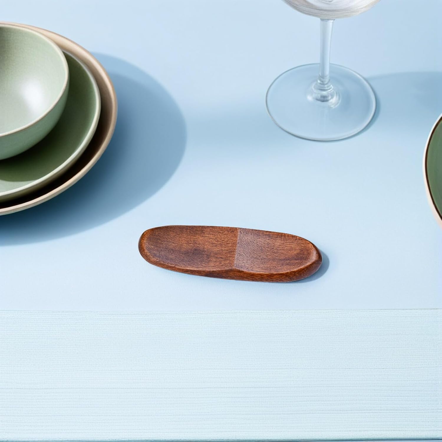 Wooden Chopstick Rest 6pcs Solid Wood Chopsticks Spoon Holder Wooden Household Wood Chopstick Holders