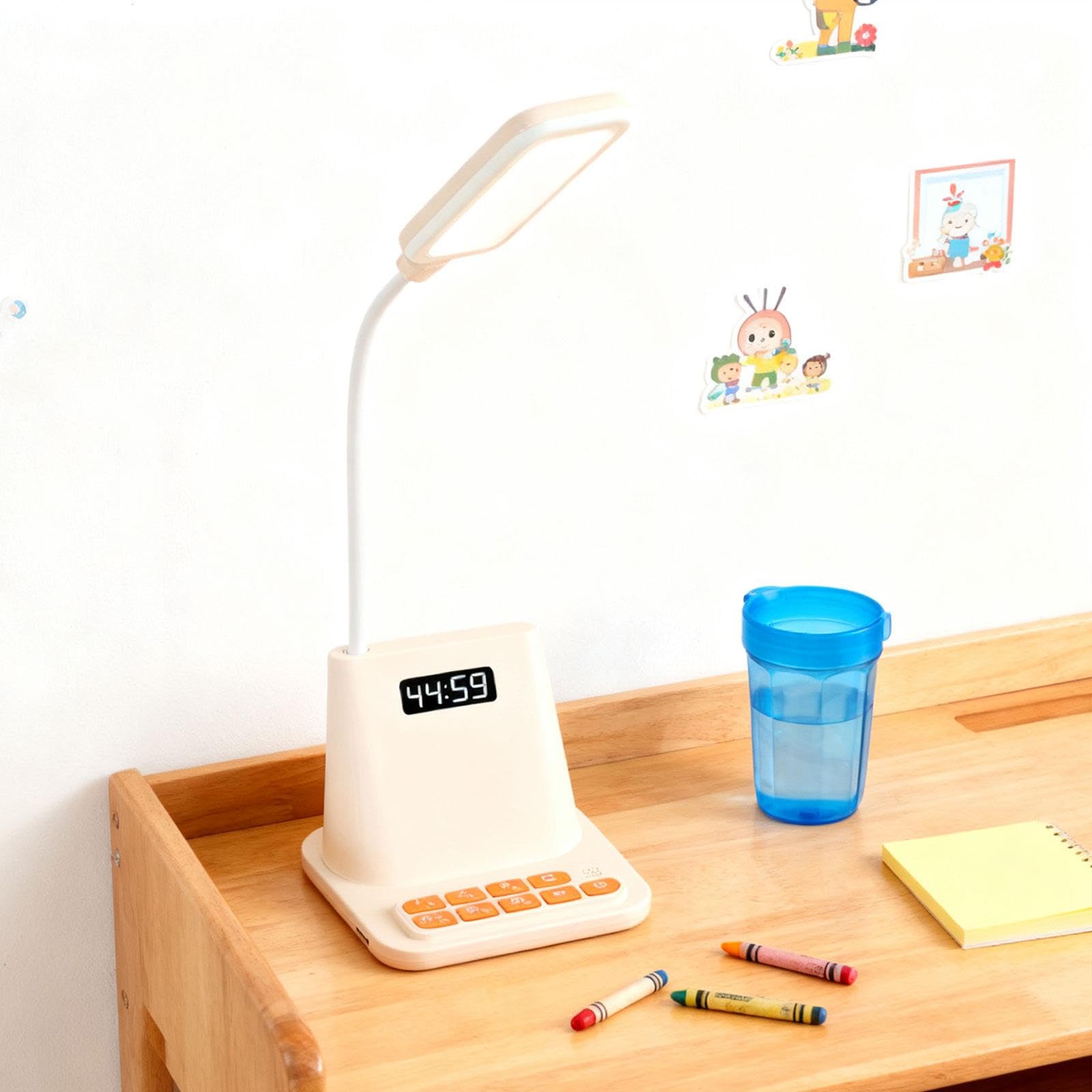 Lampada da tavolo con 3 livelli di luminosità, lampada da tavolo a LED, luce notturna a LED, rosa