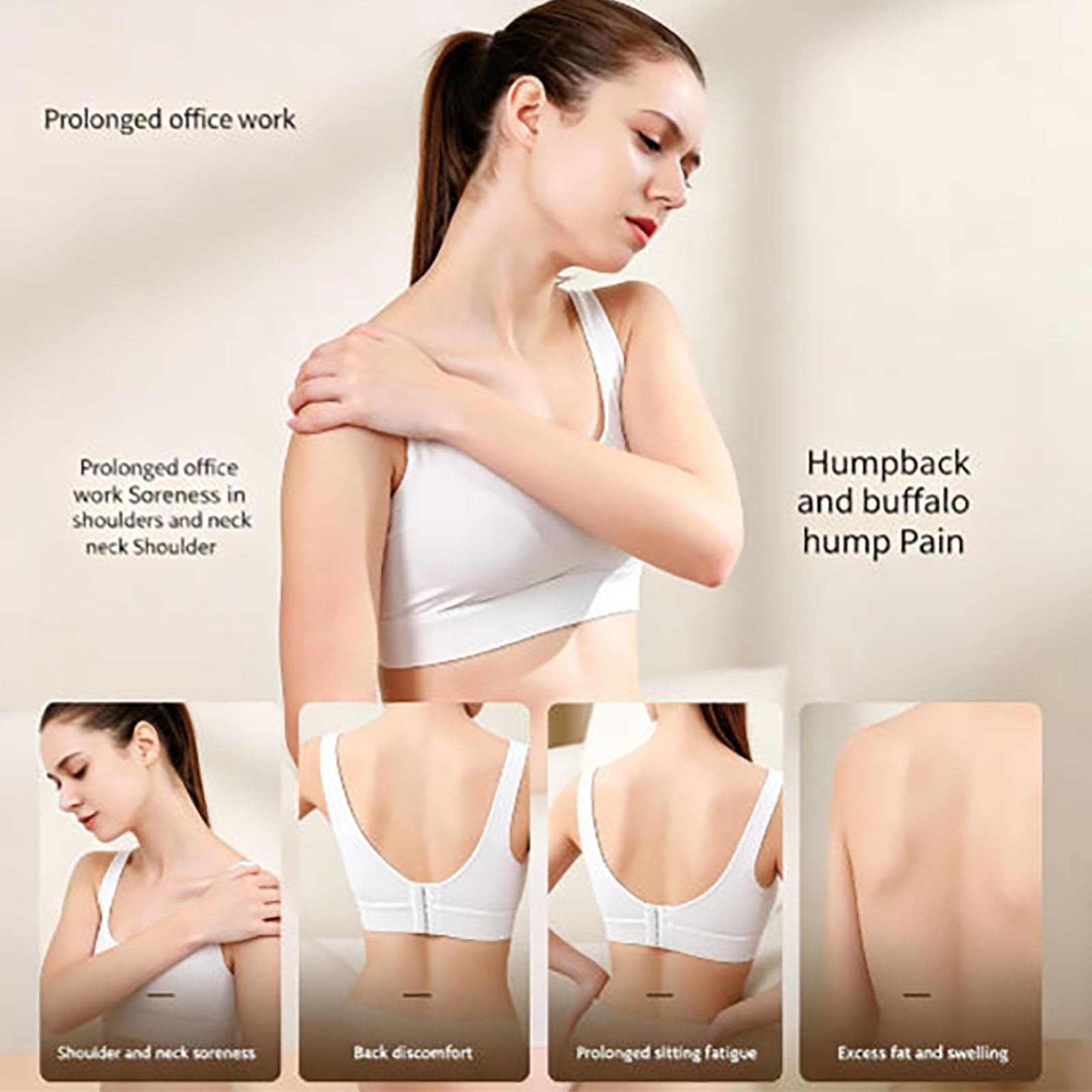 Massaggiatore per drenaggio linfatico 4 in 1, Strumento per massaggio anticellulite, Aiuta a ridurre smagliature e cellulite, per gambe, Braccia, Pancia, Include cuscinetti Moxa