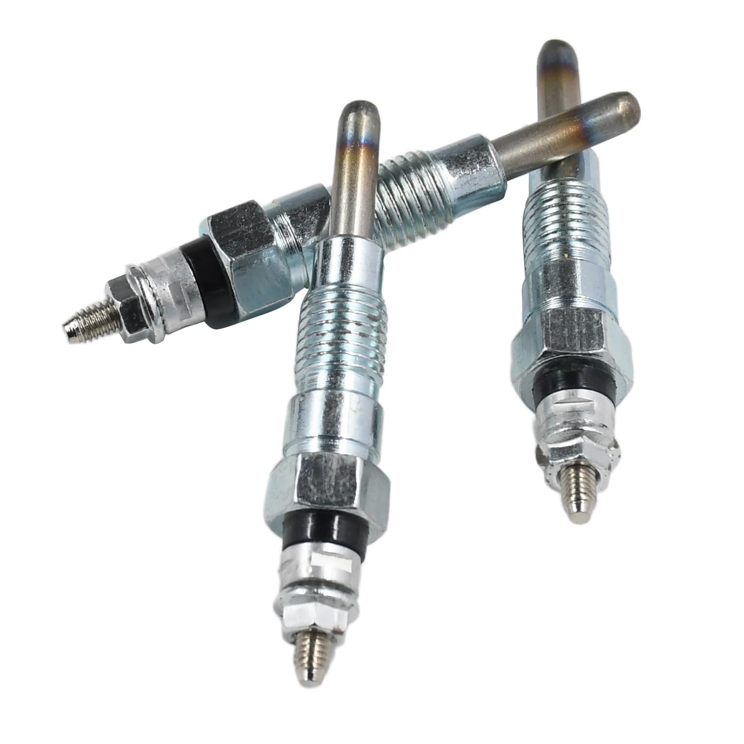 Lot de 3 bougies de préchauffage 15951-65510 15951-65512 compatibles avec moteur Kubota D1102 D1302 D650 D750 D850 D950 Tracteurs compacts B7100 B7100HST-DT B1500 B7100 B7001 B8200
