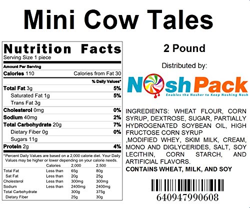 Nosh Pack Mini Vanilla Cow Tales, 2 Pound