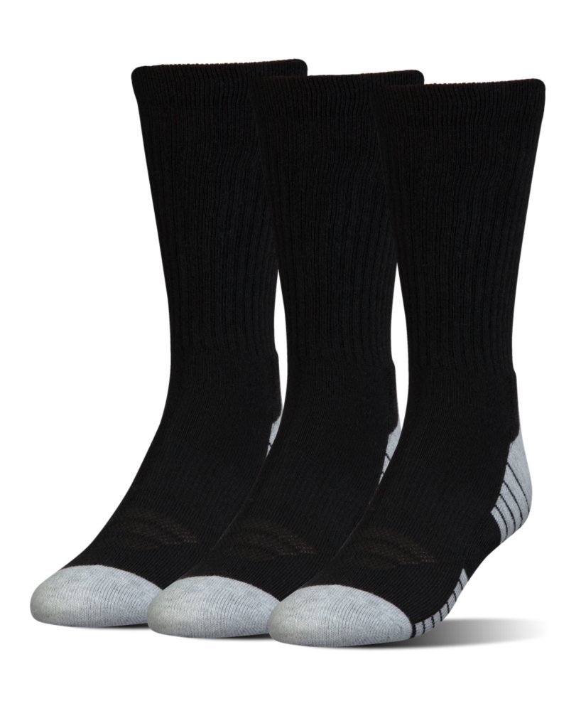 Under Armour Tech HeatGear Ragazzi Calzini, 3- Paia