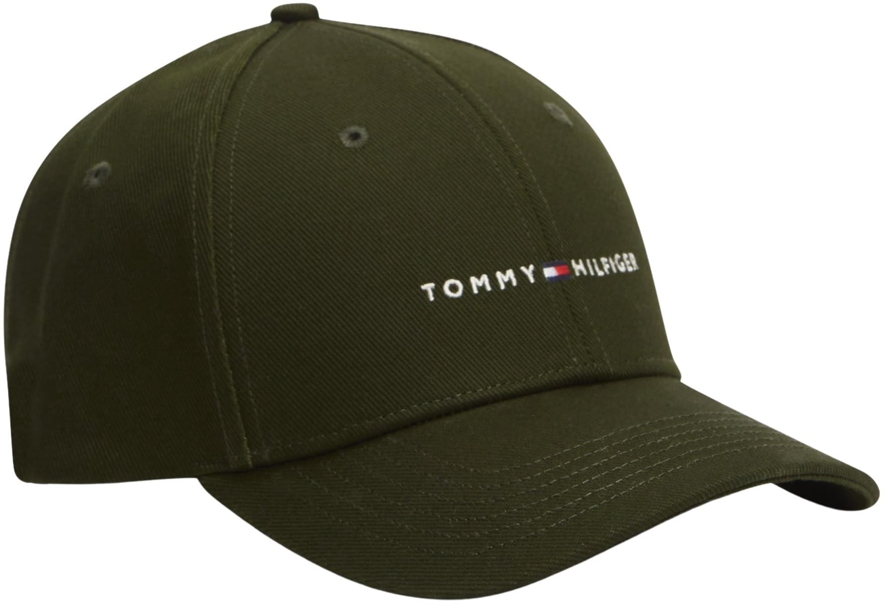 Tommy Hilfiger Men's TH Foundation HCT 6 Panel Cap AM0AM14045 Cap, Green, One Size