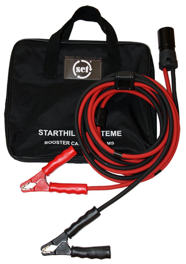SET TS 170 - Cable de Arranque (35 mm², Cobre, 5,00 m, Conector OTAN, con Pinzas de Chapa de Acero, con Circuito de protección)