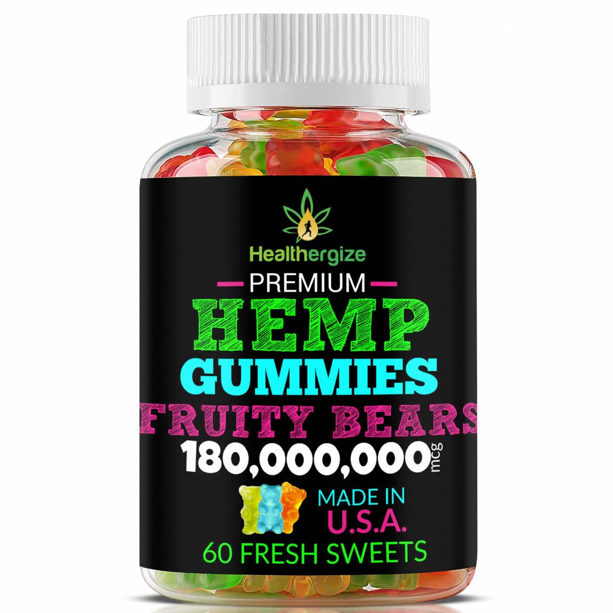 Buy ergize Hemp GummiesPremium Gummy Bears, Best TastingMade in USA