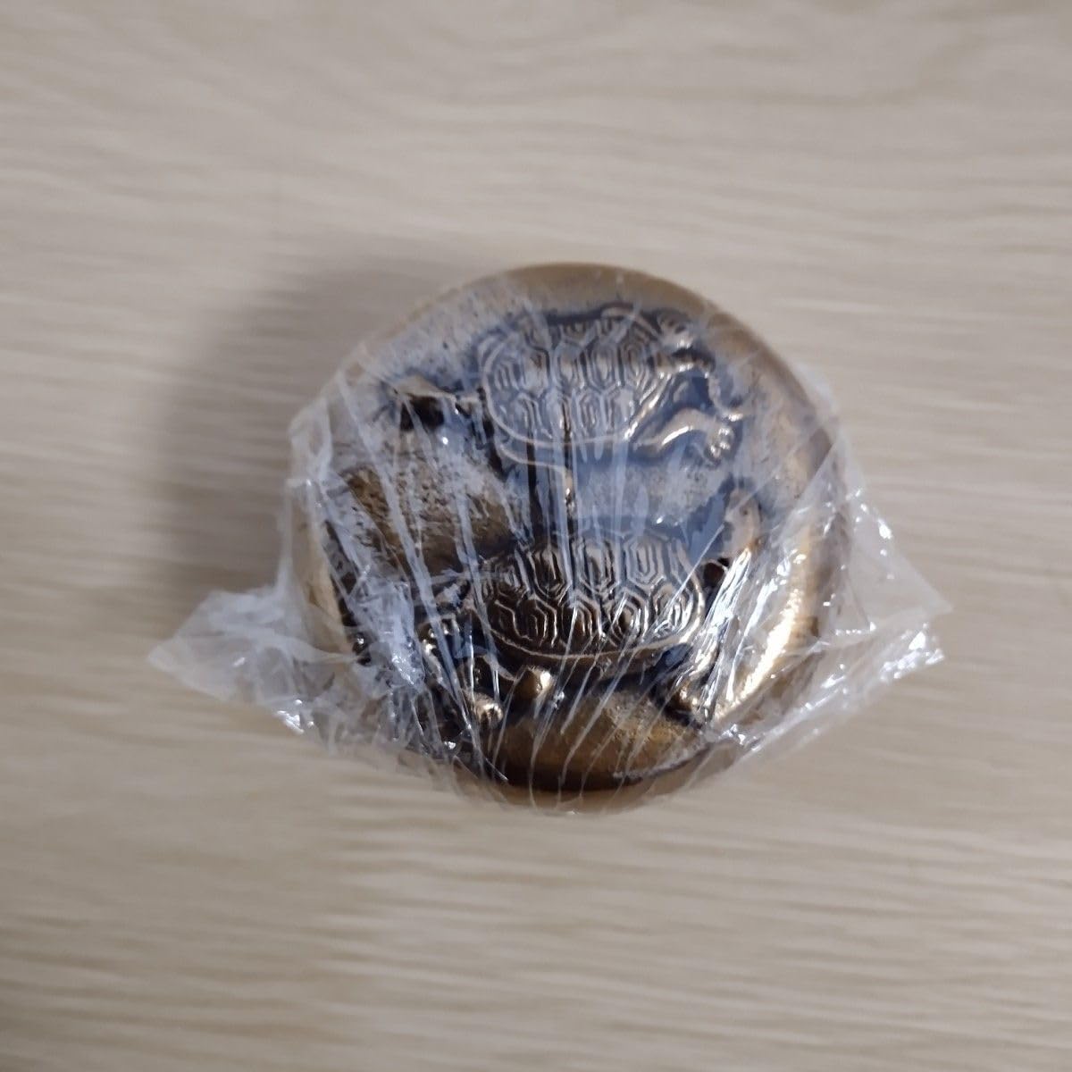 伝統工芸 須賀月真作 銅鋳造法 亀文鎮 共箱つき 伝統工芸