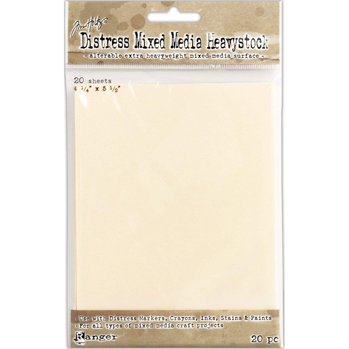 Ranger Mixed Media Heavy Stock, Beige, 4.25 x 5