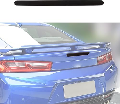 RT-TCZ Exalted 3ª luz de freno cubierta guardia marco biseles decoración accesorios para Chevrolet Camaro 2016-2021 (negro)