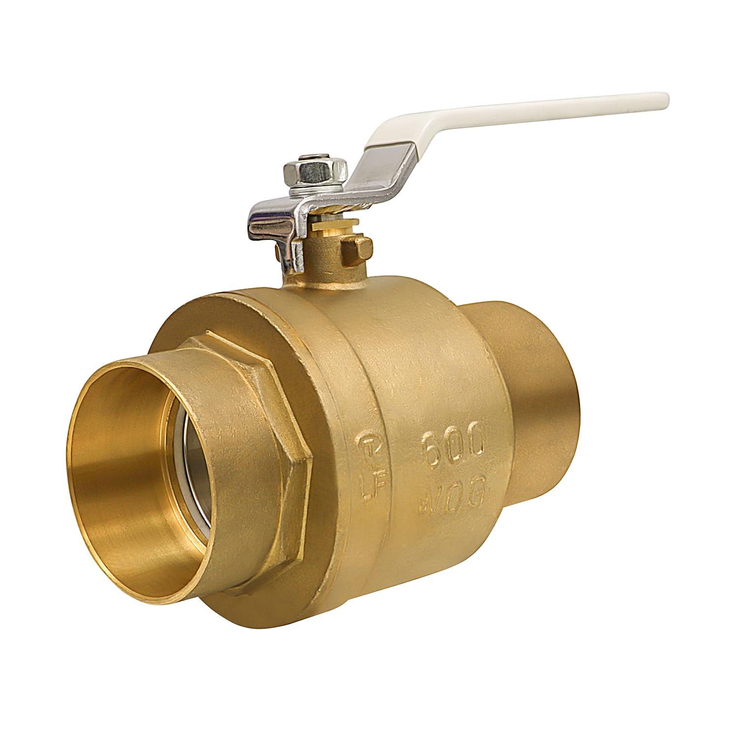 Válvula de bola de puerto completo Everflow con conexión de sudor de 2,54 cm sin plomo