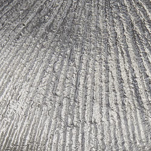 Cosmoliving By Cosmopolitan Aluminum Abstract Sculpture, 16" X 5" X 32", Gray #TOP6