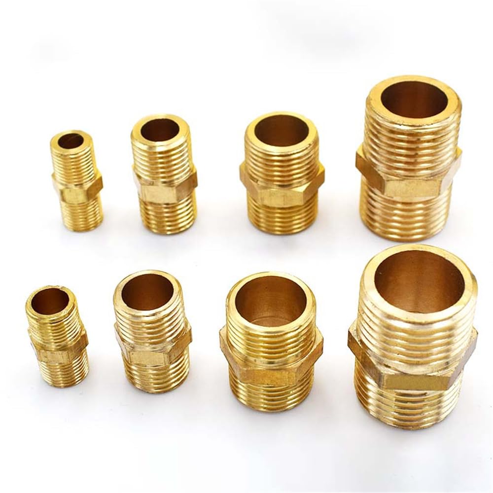 Adaptateur rapide pour raccord de mamelon hexagonal pour tuyau en laiton 1/8" 1/4" 3/8" 1/2" 3/4" 1" 1-1/4" BSP filetage mâle, G1, 1I4, G 2