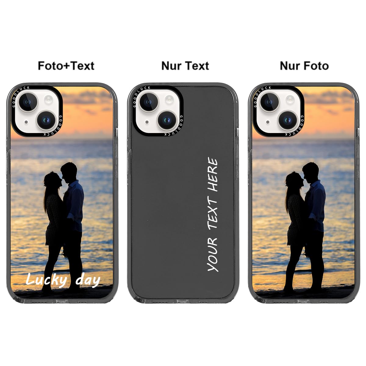 Yoedge Magnetica Cover Personalizzata per iPhone 14/iPhone 13 6,1, [Compatibile con MagSafe] Personalizzato Custodia con Foto Testi Disegni, Ultra Sottile Morbida TPU e PC Antiurto Protettiva Case