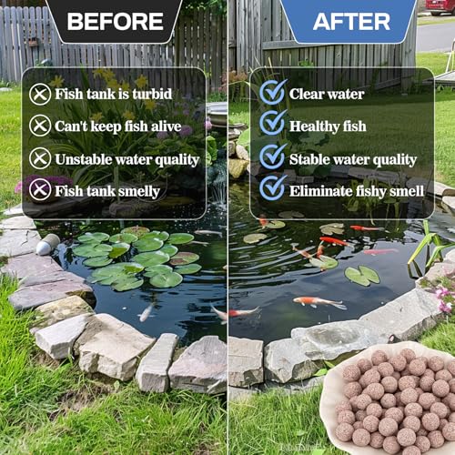 Image of Sukh Ceramic Bio Balls - Fish Tank Sphere Filter Media Nano-Tech Bio-Spheres Bio Media for Aquarium,Fish Tank Sump,Pond,Freshwater,Canister Filter and Koi Ponds,15oz
