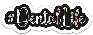 TANGOGLAM Dental Life Stickers, Dental Hygienist Waterproof Vinyl Decals for Laptop Water Bottles Scrapbook Tumble, Dental Assistant Gifts for Men Women