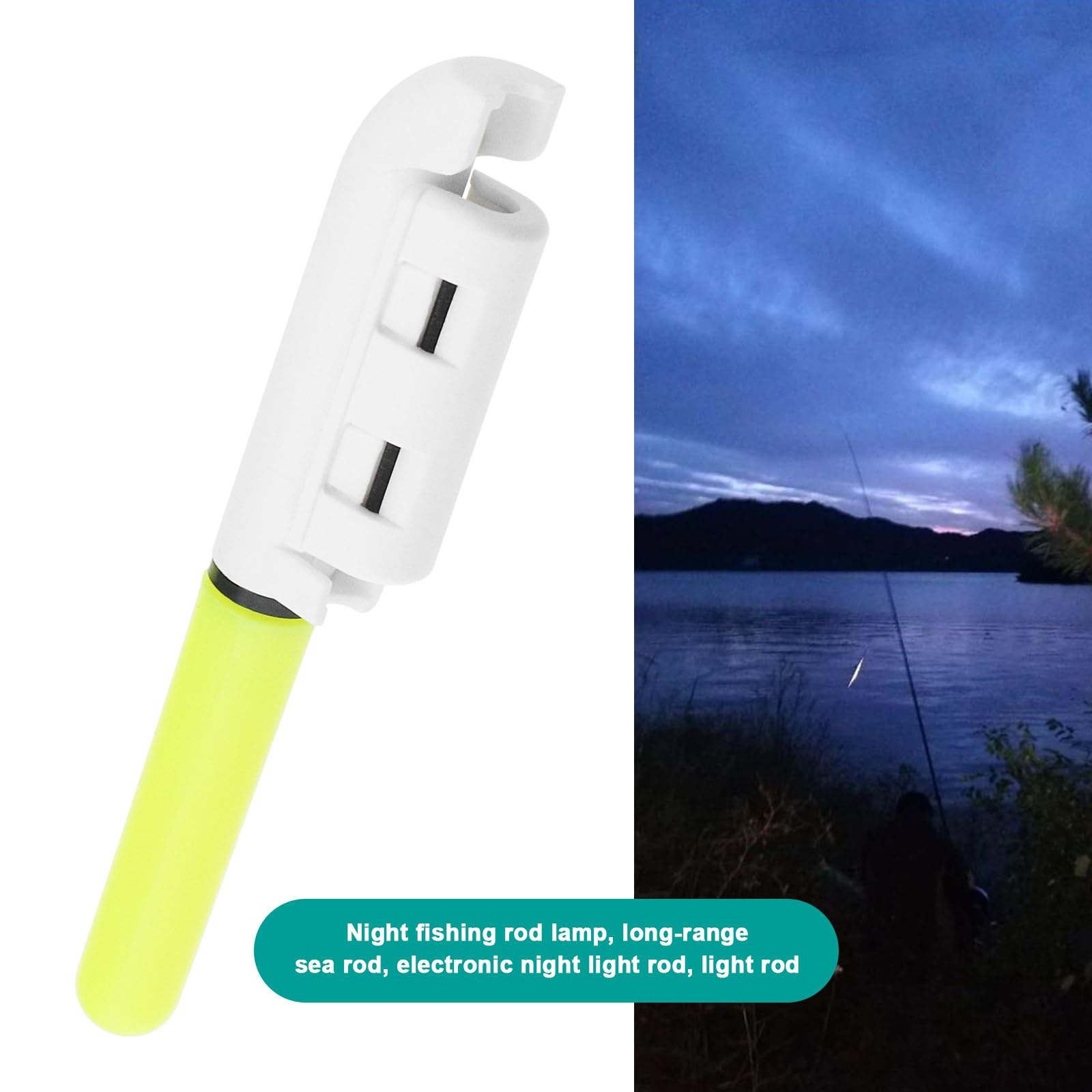 Create idea 5 Uds Luces de Punta de Caña de Pescar Nocturna Lámpara LED Incandescente Impermeable Alarma de Mordedura de Pesca Nocturna Barra Luminosa Accesorios de Aparejos Pesca