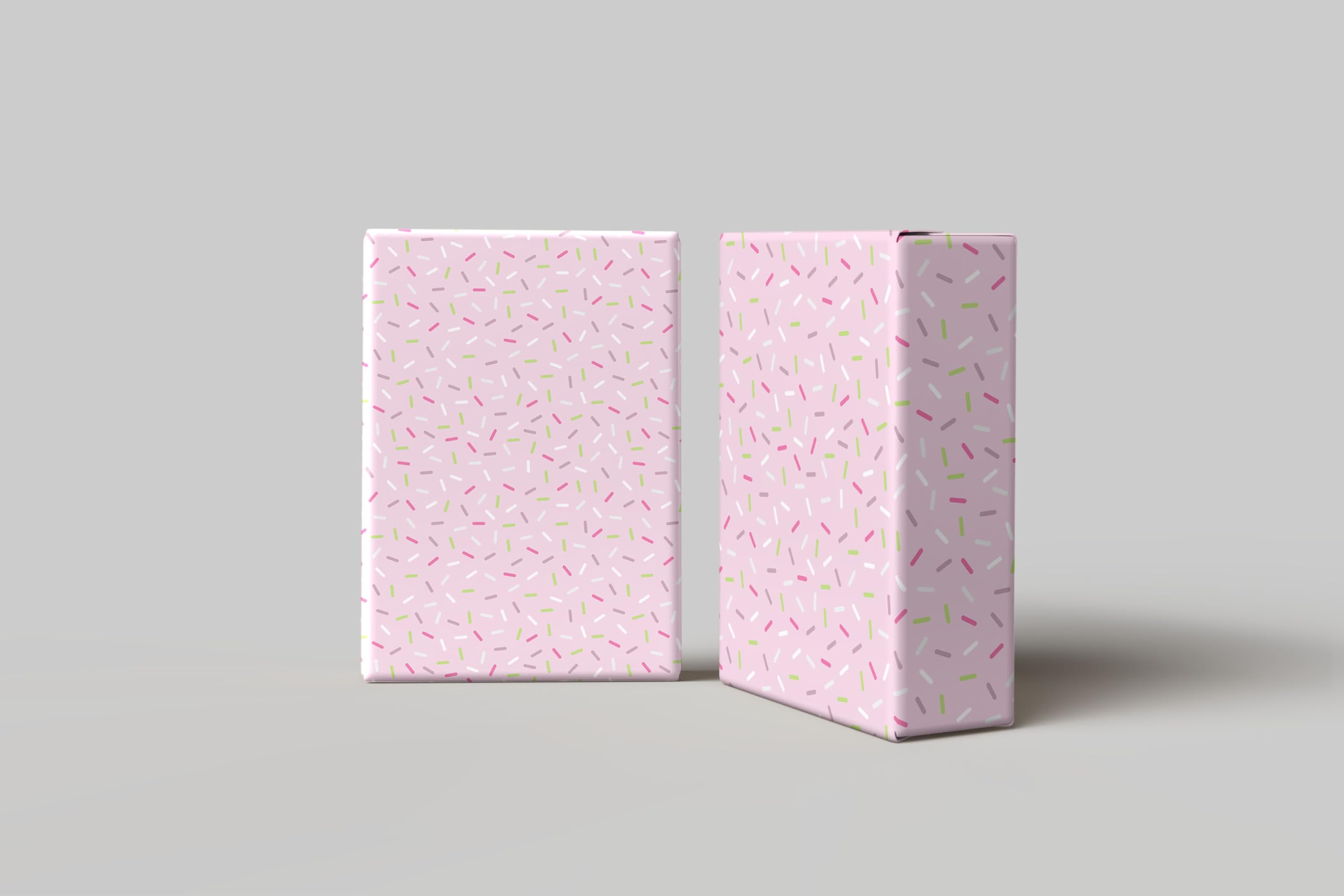 Sprinkles Pattern Wrapping Paper - Fun Confetti Gift Wrap for Birthdays, Celebrations & Festive Occasions W27 (Light Pink, Large - 58 x 85cm / 22.8" x 33.4" inches)