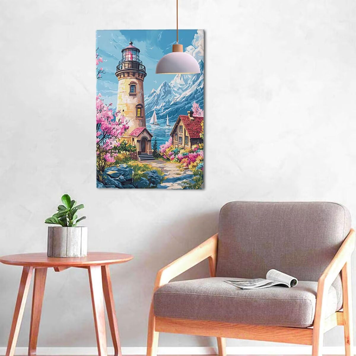 5D Diamentowe malowanie dla dorosłych, latarnia morska diamentowa obraz z pełnymi akcesoriami, DIY diamentowe obrazy dla dzieci, zestaw do haftu krzyżykowego do czynności ręcznych, dekoracji ścian