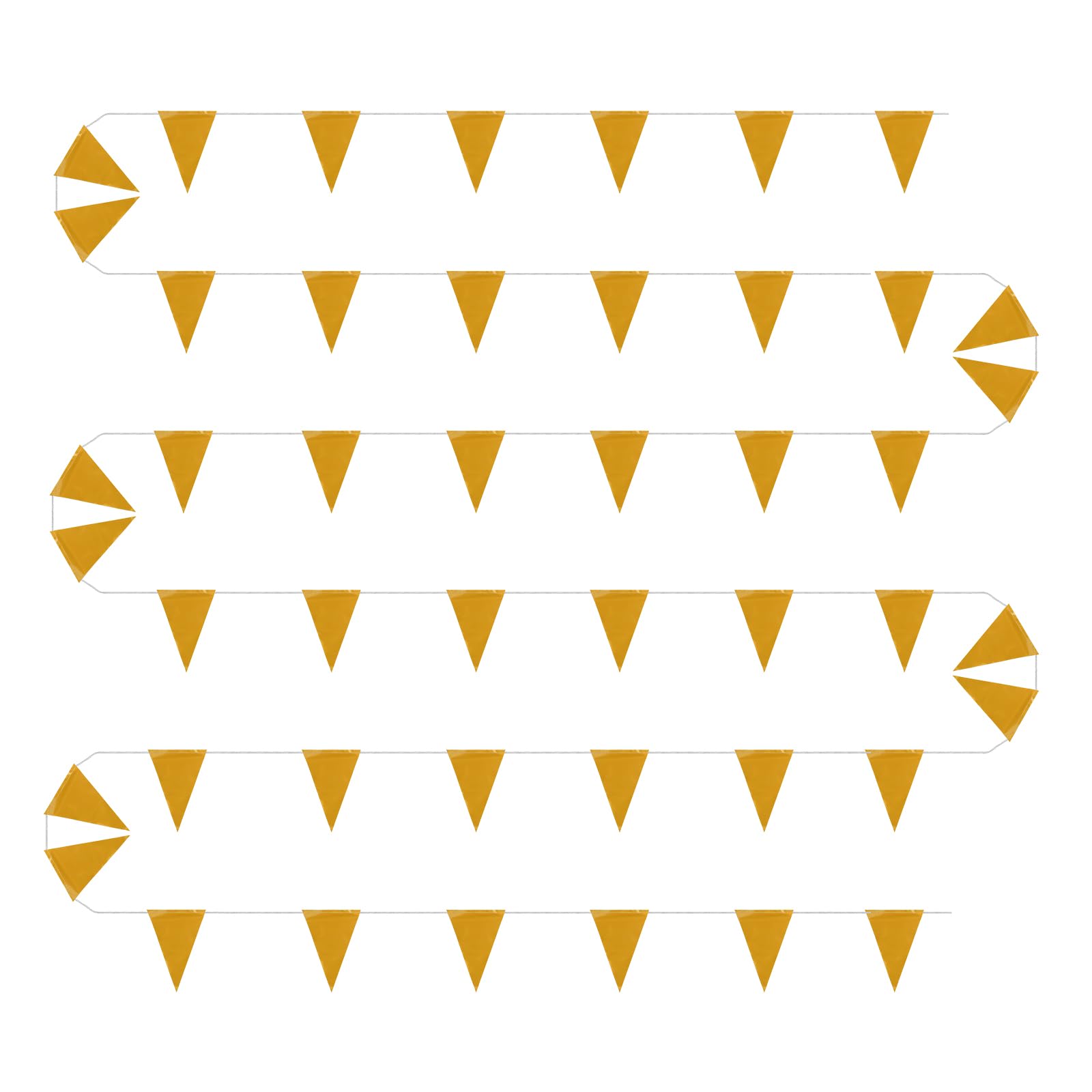 Amazon.co.jp: 三角旗 黄無地 赤無地 連続旗 45枚 30メートル 三角