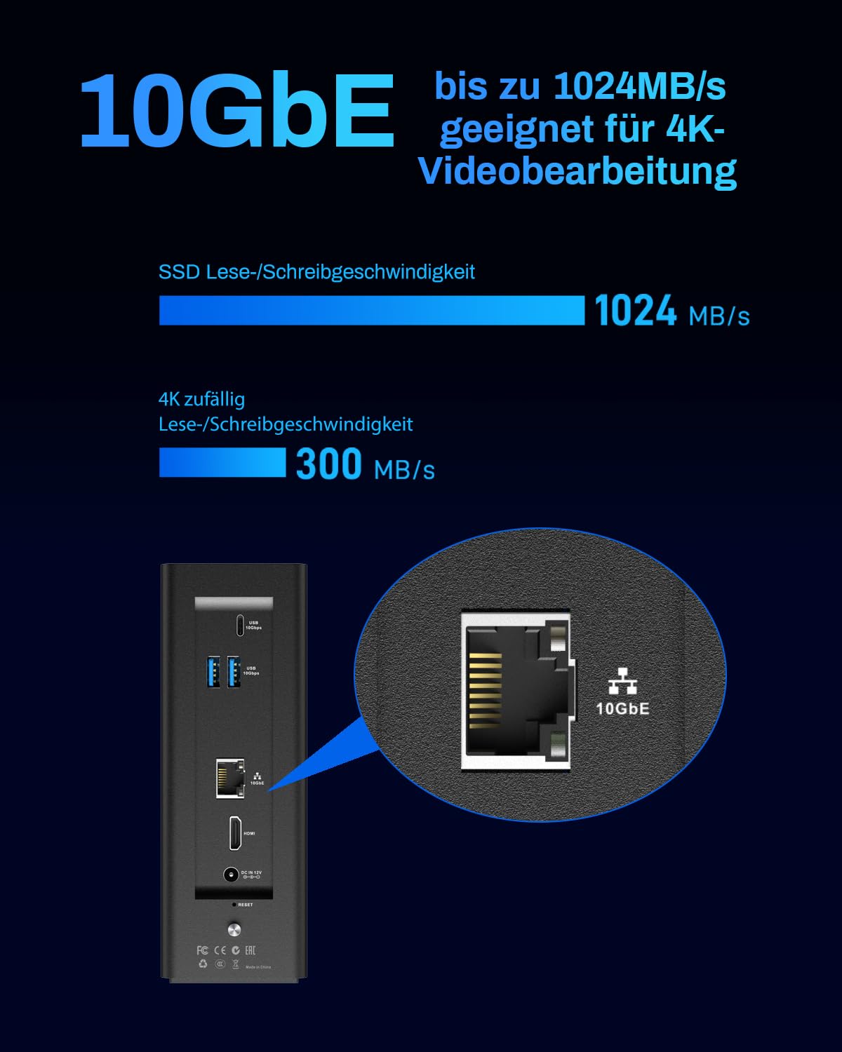 TERRAMASTER F8 SSD Plus NAS - 8Bay All SSD NAS Storage Core i3 8-Core 8-Thread CPU, 16GB DDR5 RAM, 10GbE Port, Handflächengroßer Network Attached Storage Spitzenleistung für Unternehmen (Diskless)