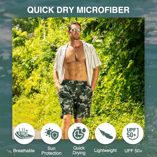 Image of Kanu Surf Men's Big Viper Extended Size Stripe Swim Trunk