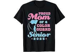 Color Guard Senior Mom Class of 2025 Graduation T-Shirt