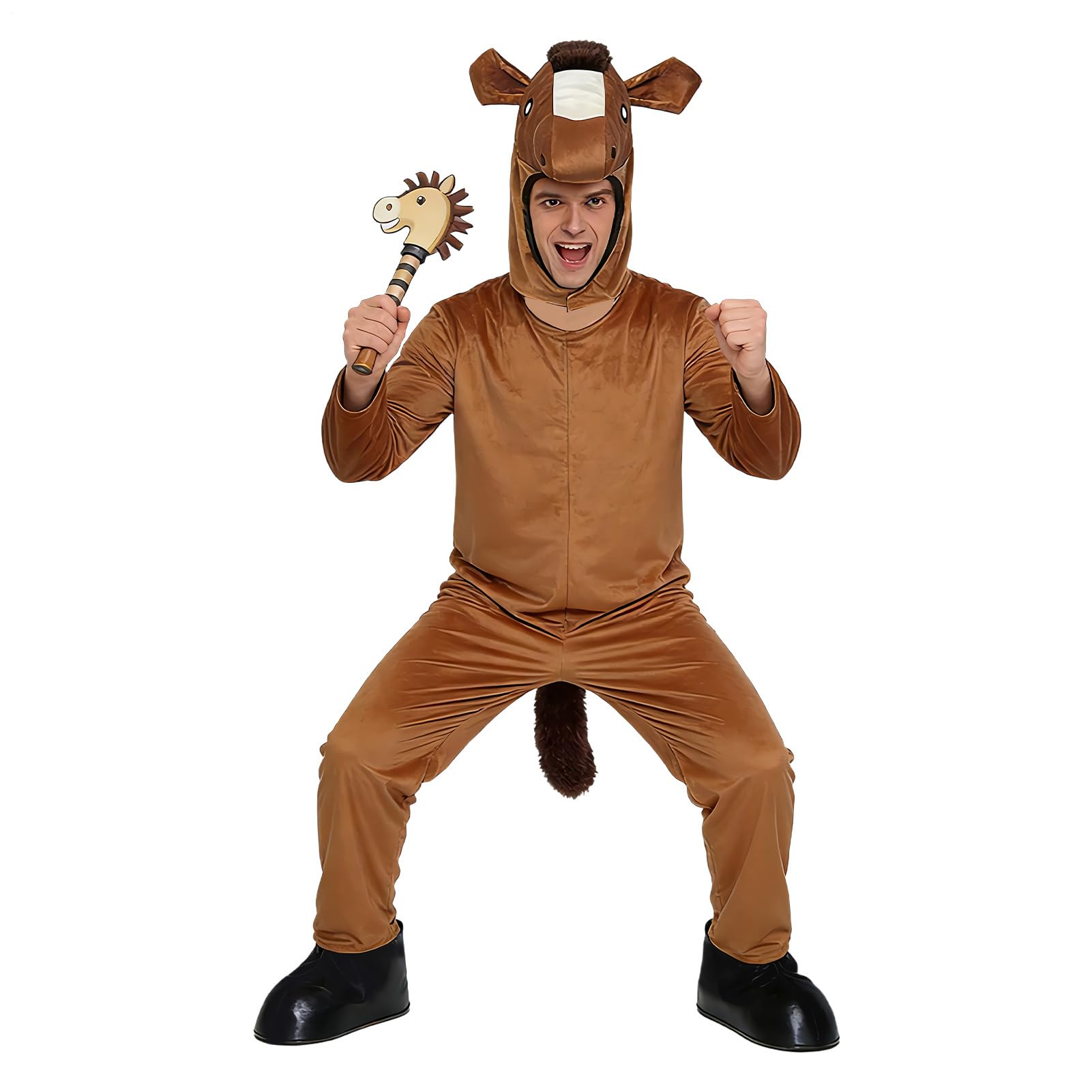 Strój Cosplay Pralny, Oddychający Strój | Kostium Konia Dla Mężczyzn Dla Kobiet, Męża, Dziewczyny, Żony, Przyjaciela, Siostry, Córki, Halloween, Maskarady, Przyjęcia