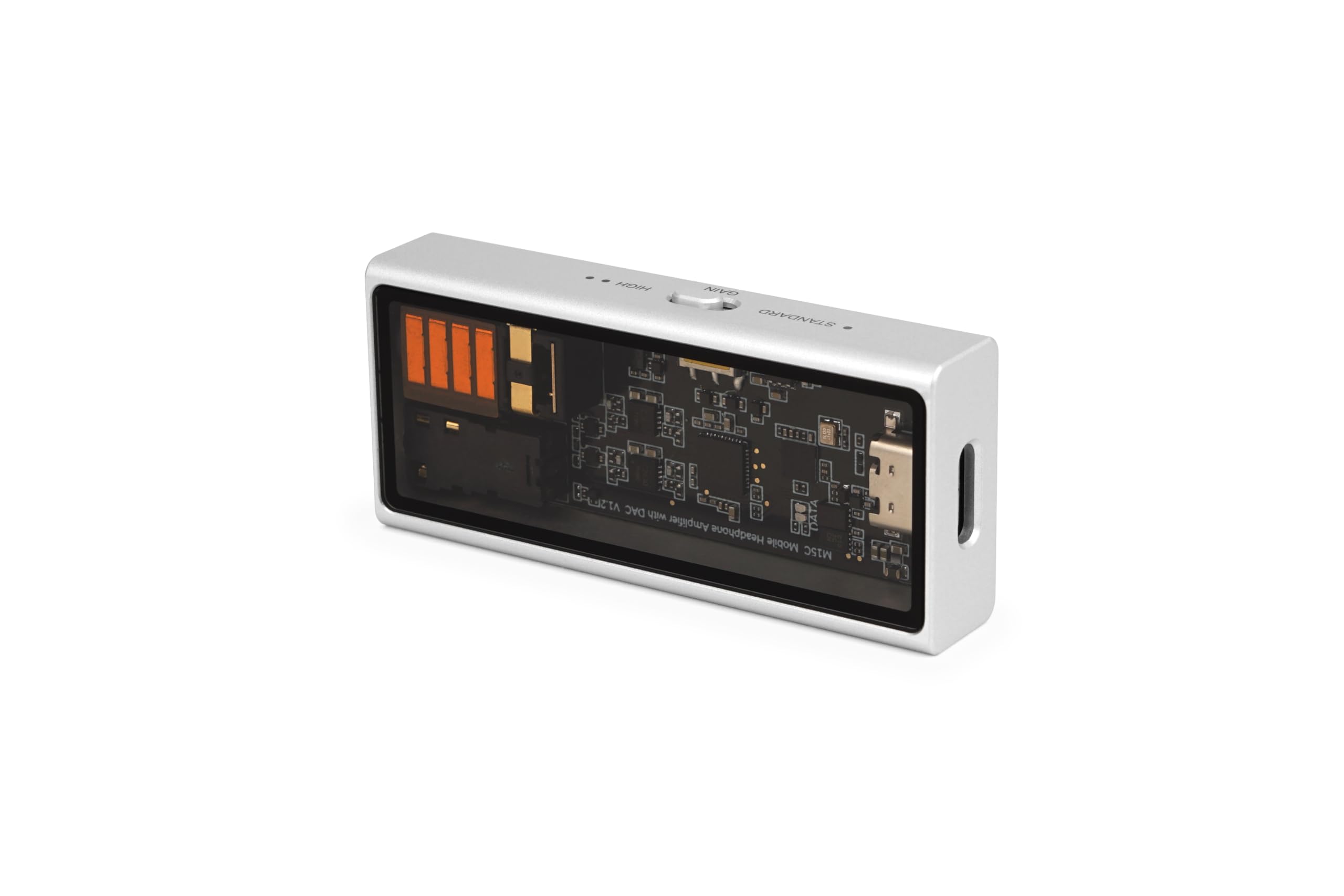 Questyle - M15C - Amplificateur Casque DAC USB Ampli Portable avec Dual-Jack, Ampli Casque Portable - Certifié Apple MFi, DAC Hi-Res - Faible Bruit, pour iOS/Android/PC