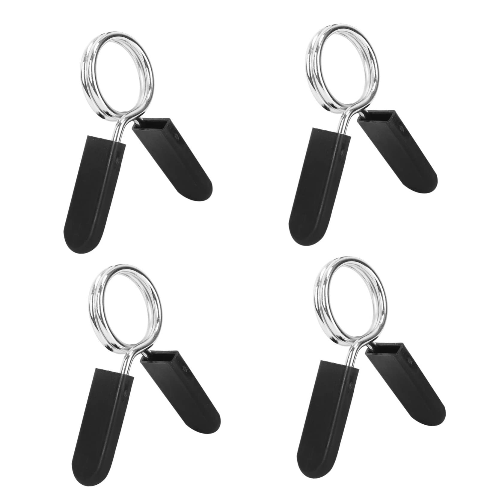 OSOLADY Barbell Spring Clip Collars 4pcs Dumbbell Bar Buckle Bar Clamps Exercise Collars Men's Weight Lifting Accessories