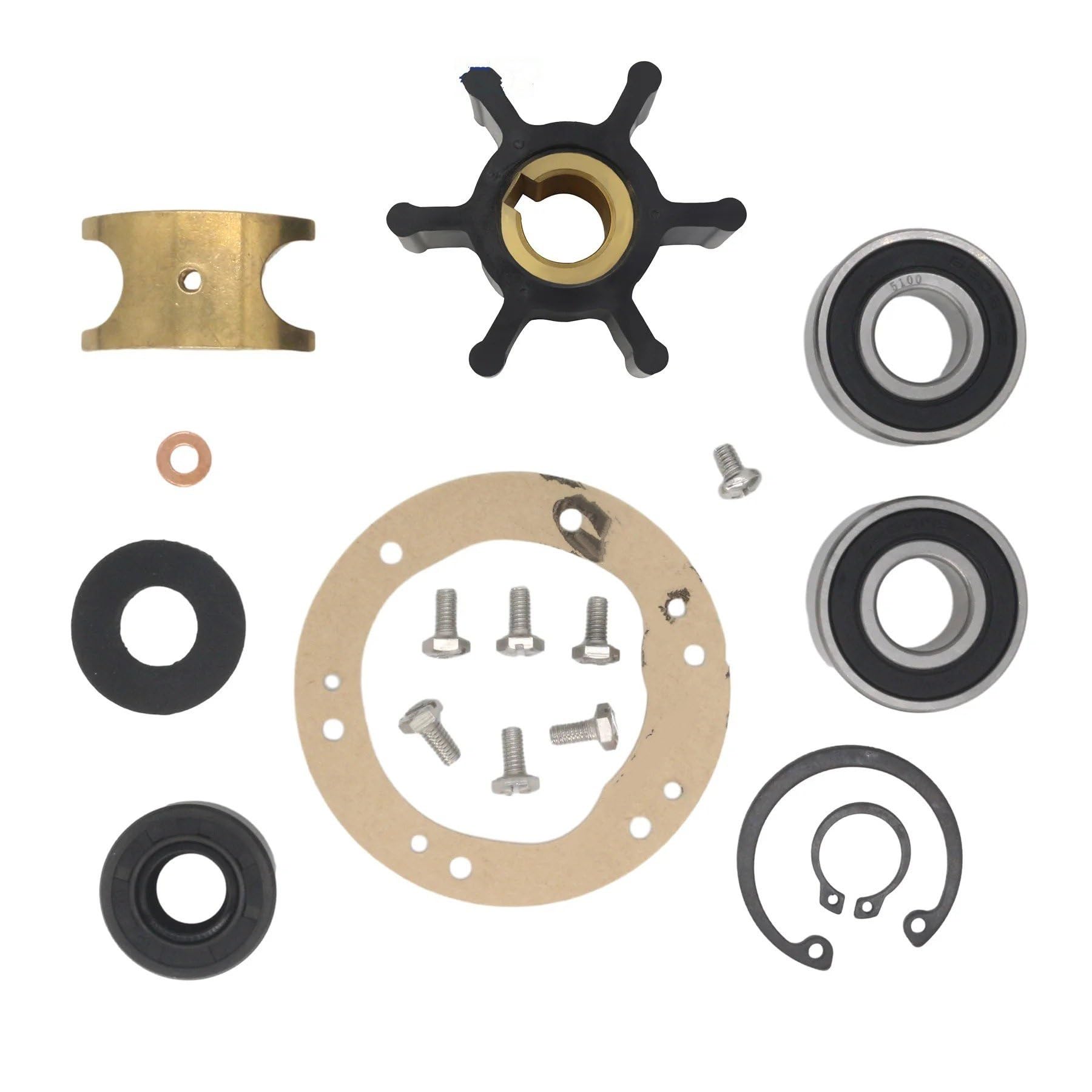 Bomba Agua Kit Reparación Bomba Agua Mar Para Modelos Bomba 2QM 3QM 2GM 3GM 3HM 121575-42000 721575-42700 721575-42701 721575-42702 BombaAqua Refrigerante