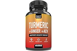 Envy Nutrition Turmeric & Ginger Supplement Capsules