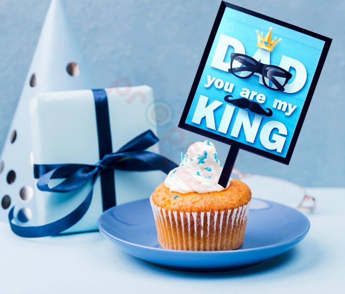 Propsicle Dad You Are My King Cake Topper Father's Day Birthday Pack of 1 1