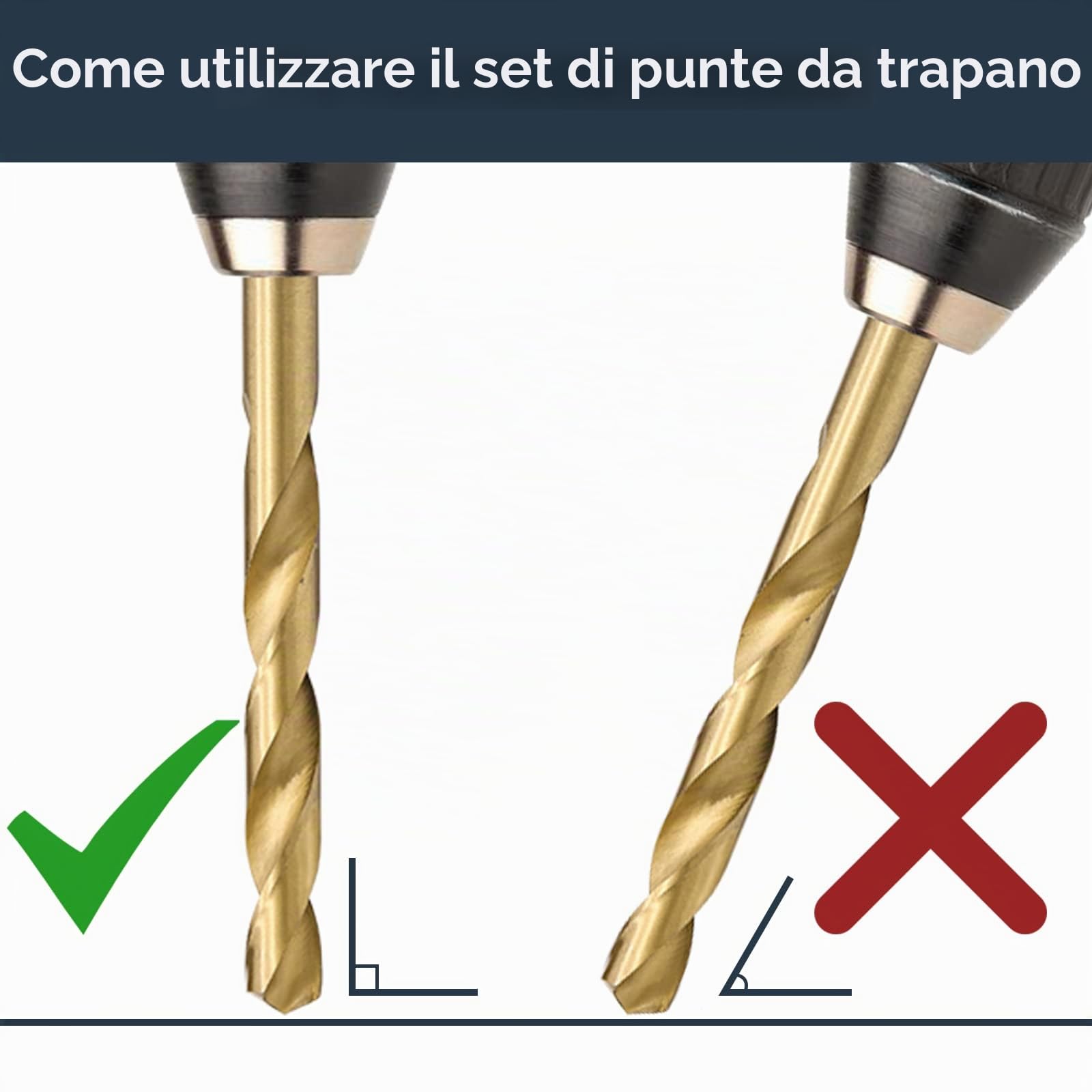 Set di punte per trapano Tubiaz 230 pezzi, punte in metallo da 1-13 mm, punte elicoidali rivestite in titanio, DIN338, punte per acciaio HSS, punte per legno, scatola di punte per trapano