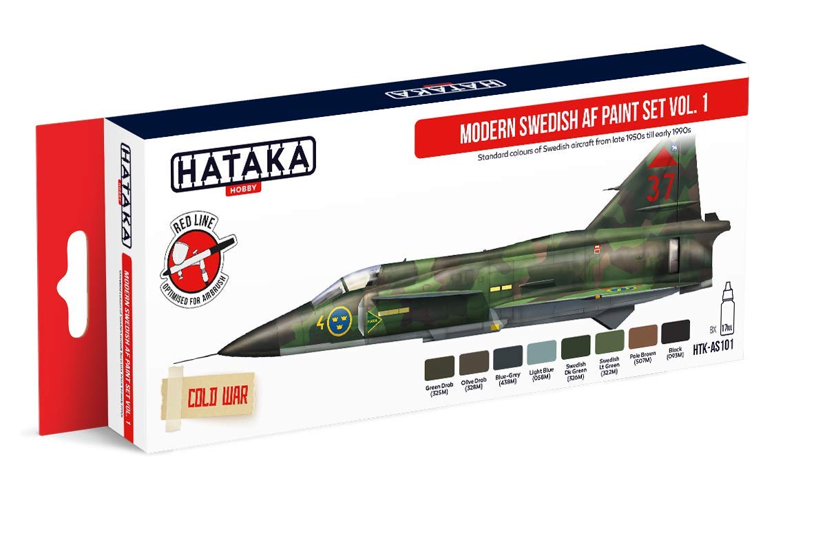Hataka Hobby HTK-AS101 Modern Swedish AF Paint Set Vol. 1