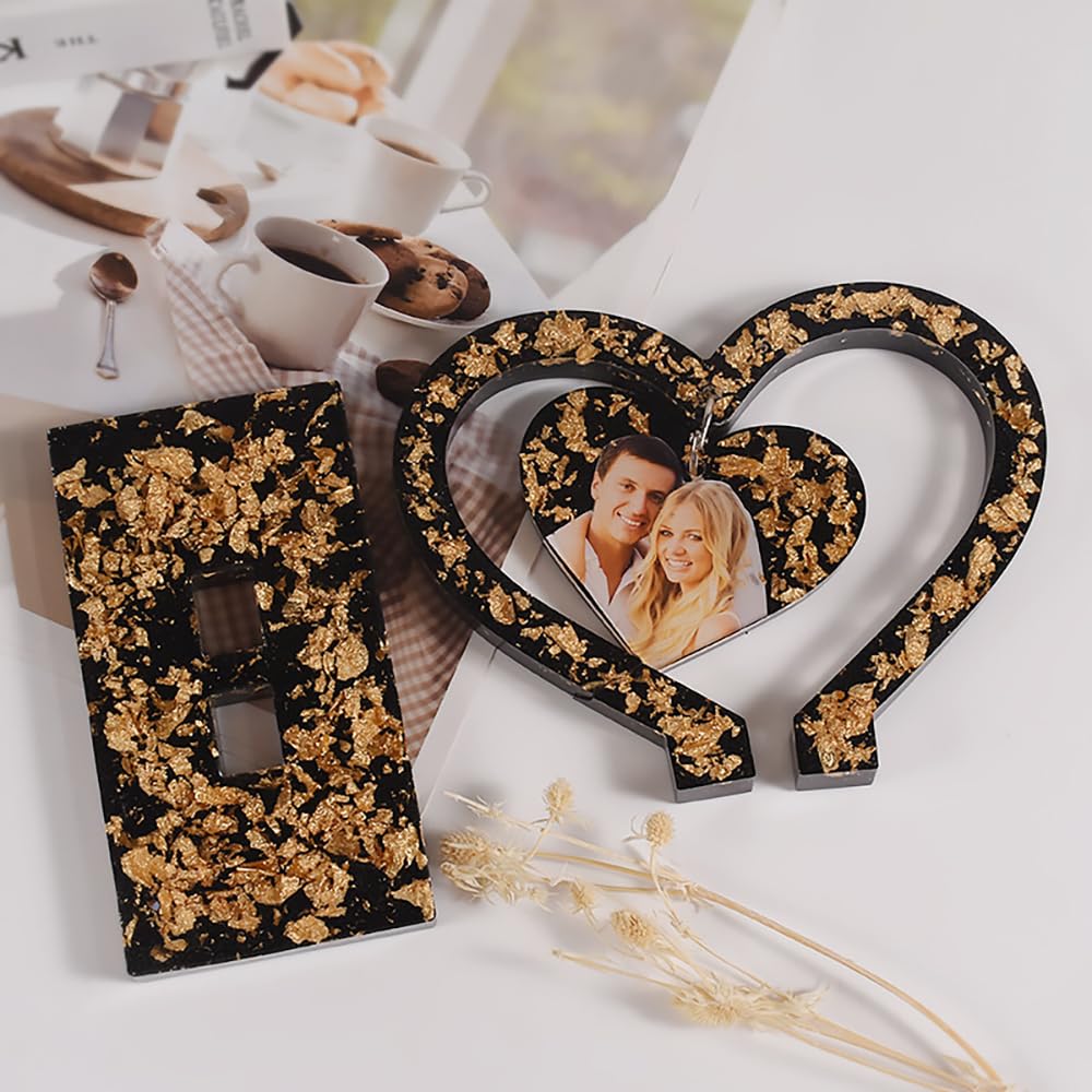 Moule Résine Cadre Cœur Gotyou - Cadre Photo En Silicone Pour Bricolage Et Cadeaux